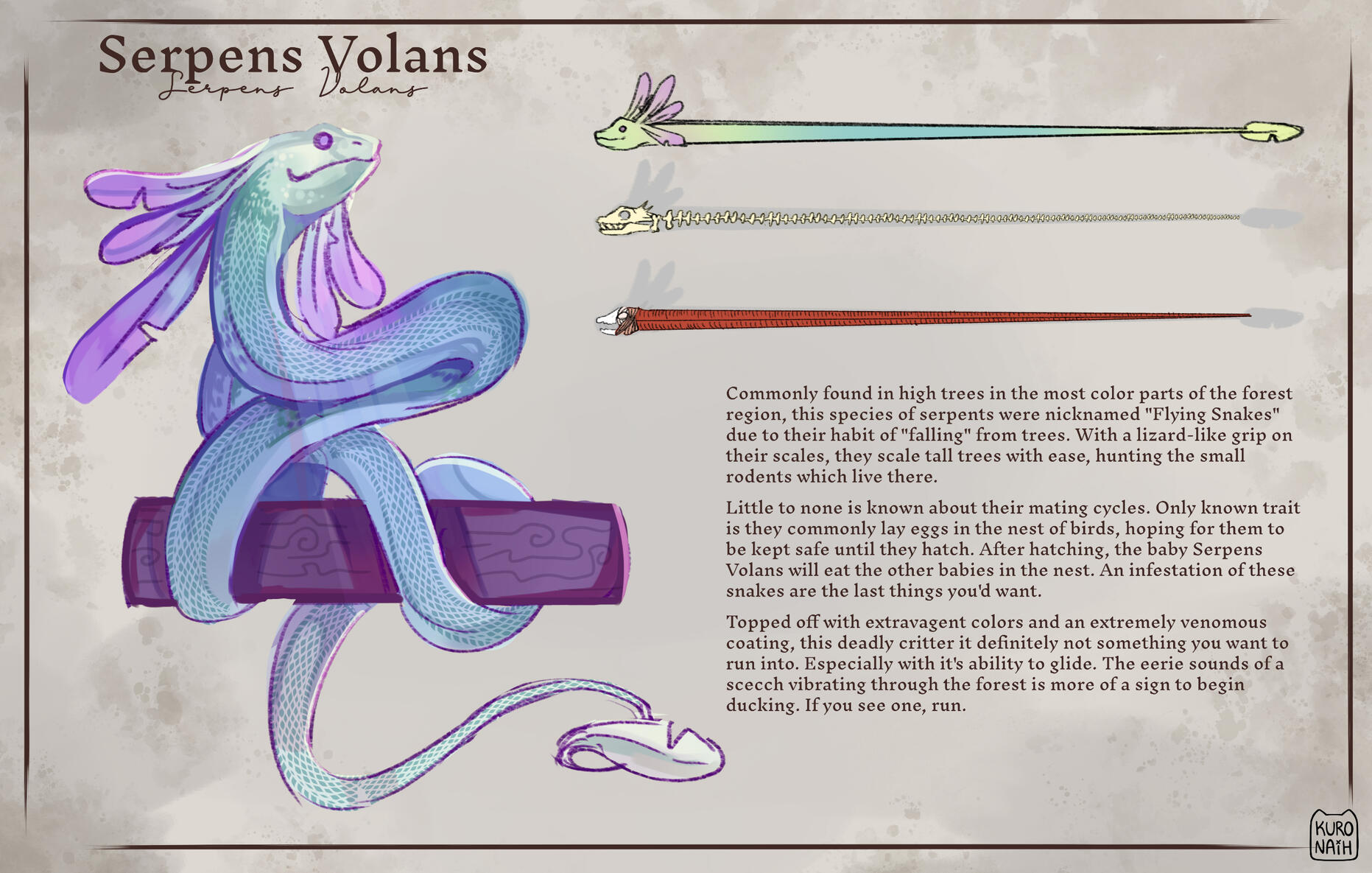 Bestiary Collection : Serpens Volans