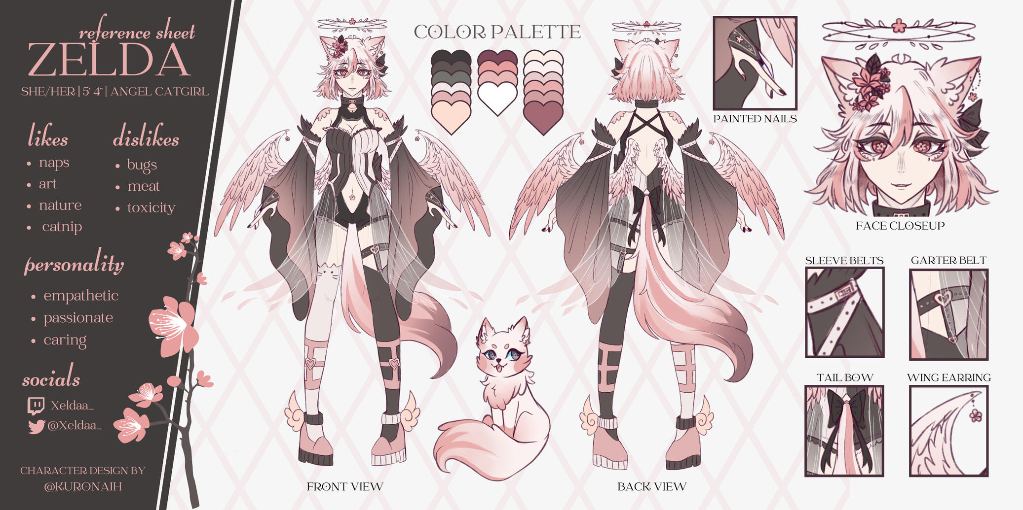 Zelda Original Reference Sheet