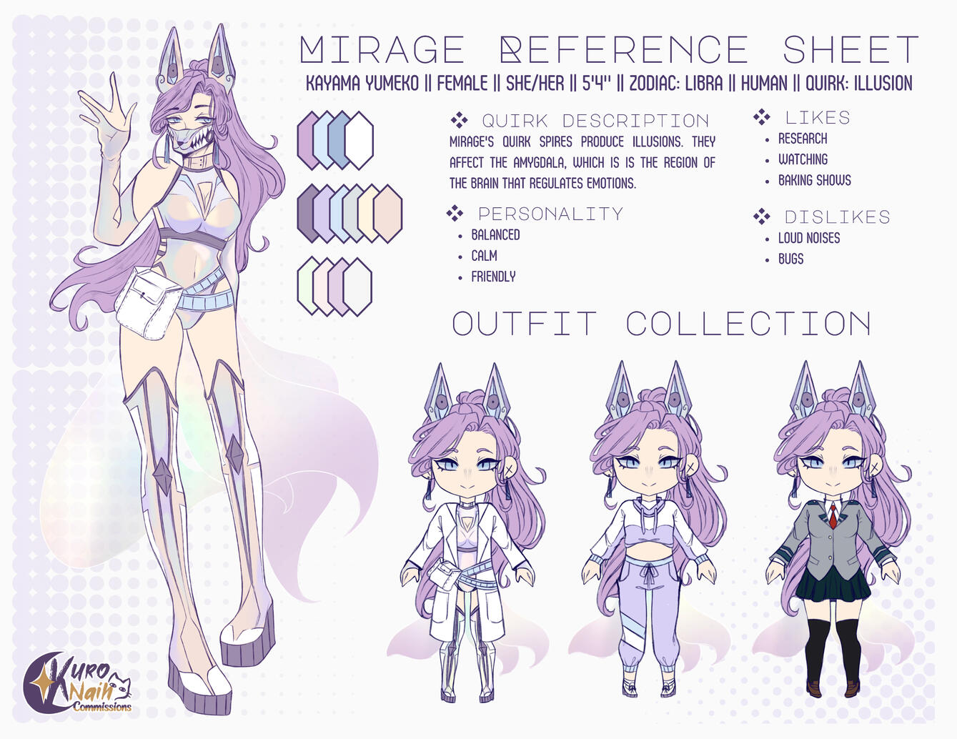 Mirage Reference Sheet