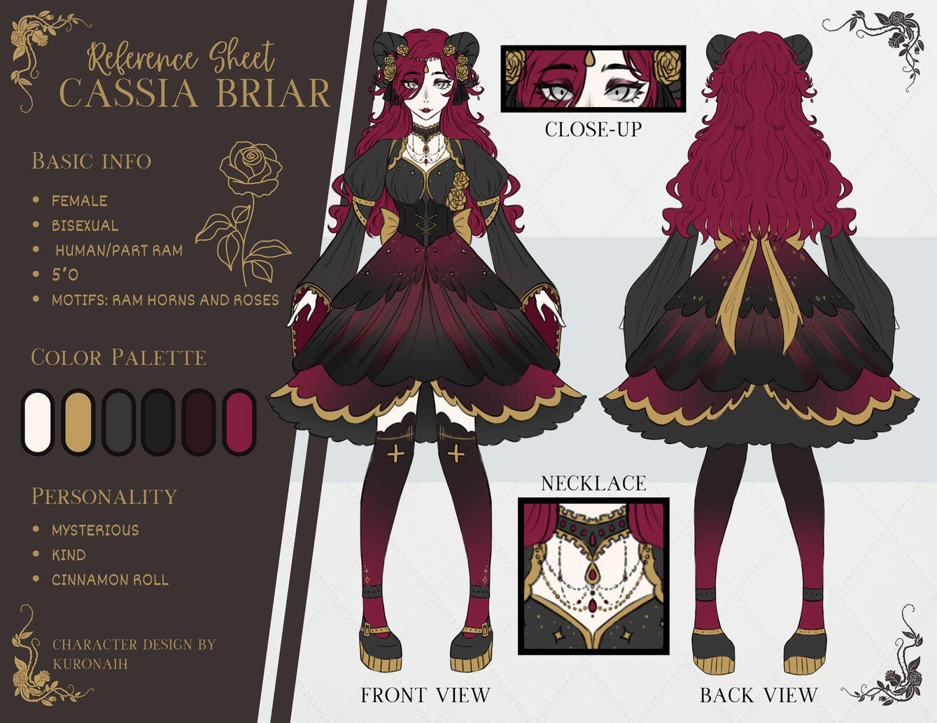 Cassia Briar Reference Sheet